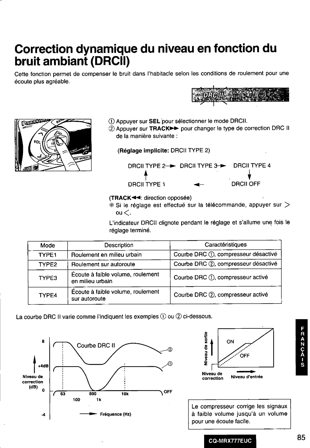 Panasonic CQ-MRX777EUC manual 