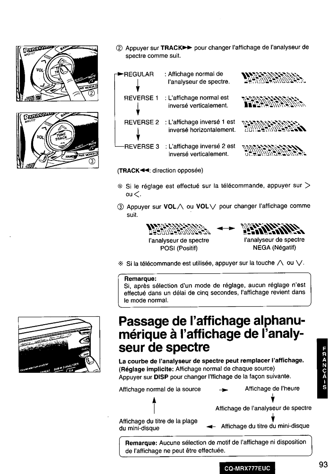 Panasonic CQ-MRX777EUC manual 