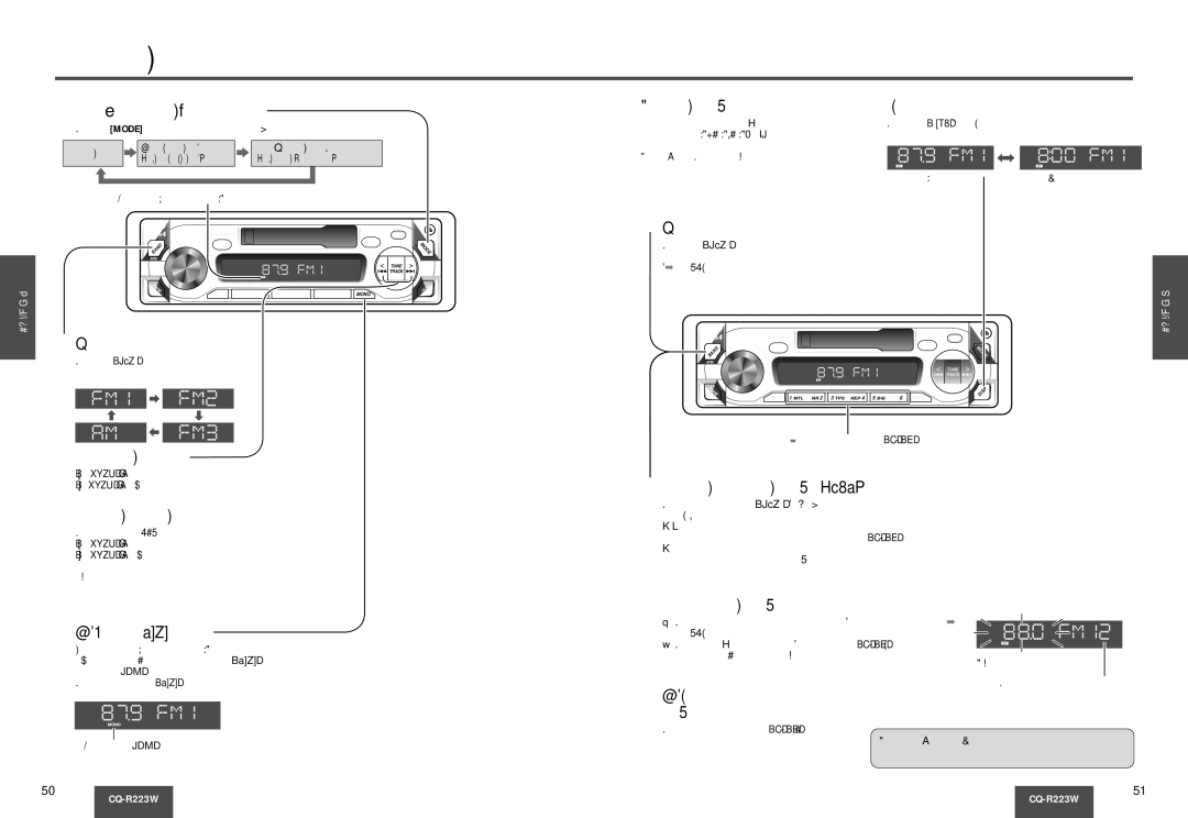 Panasonic CQ-R223W manual Êâêëï «‡‰Ëóôëâïìëí» 