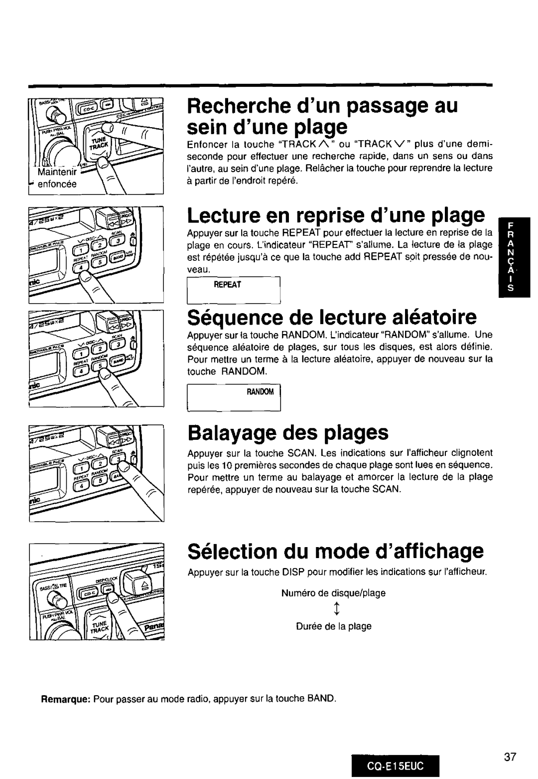 Panasonic CQE15EUC manual 