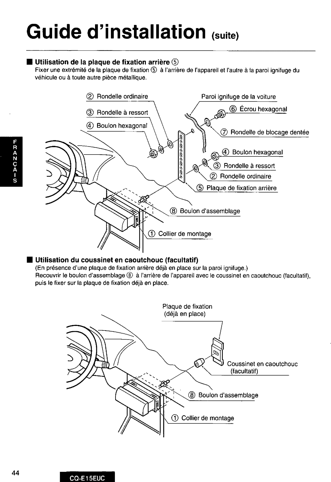 Panasonic CQE15EUC manual 