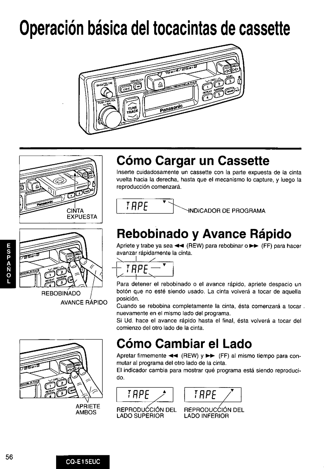 Panasonic CQE15EUC manual 