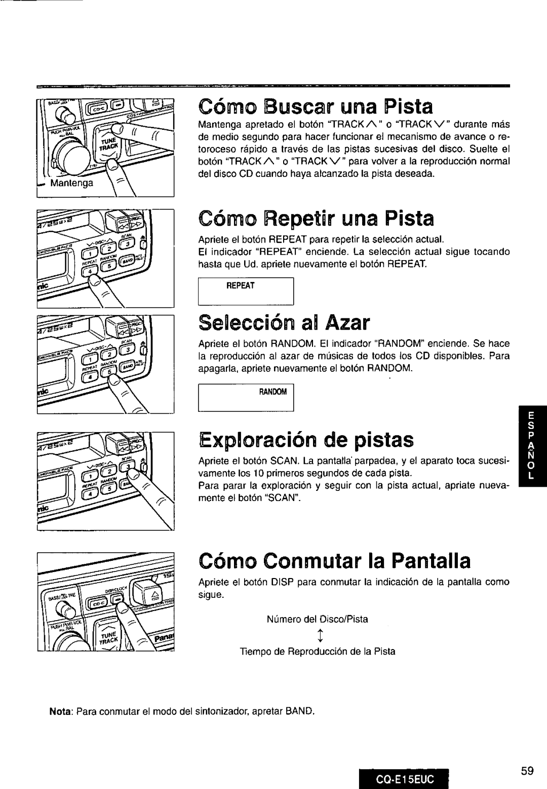 Panasonic CQE15EUC manual 