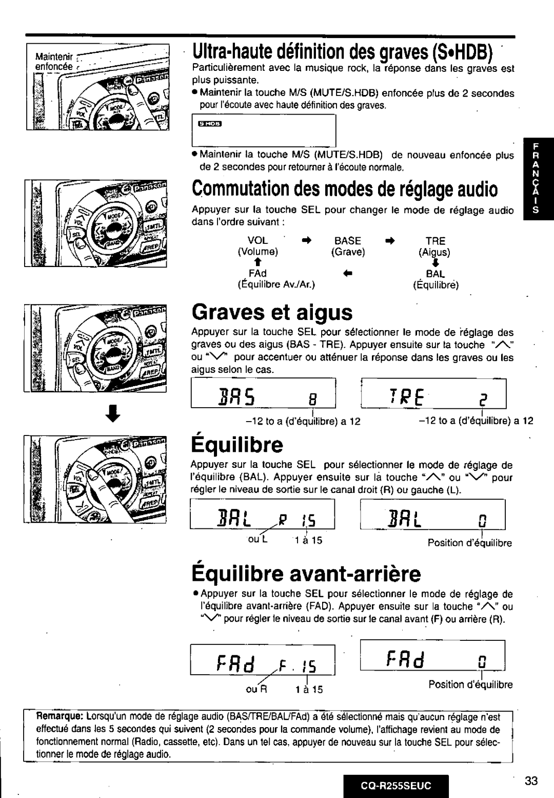 Panasonic CQR255SEUC manual 