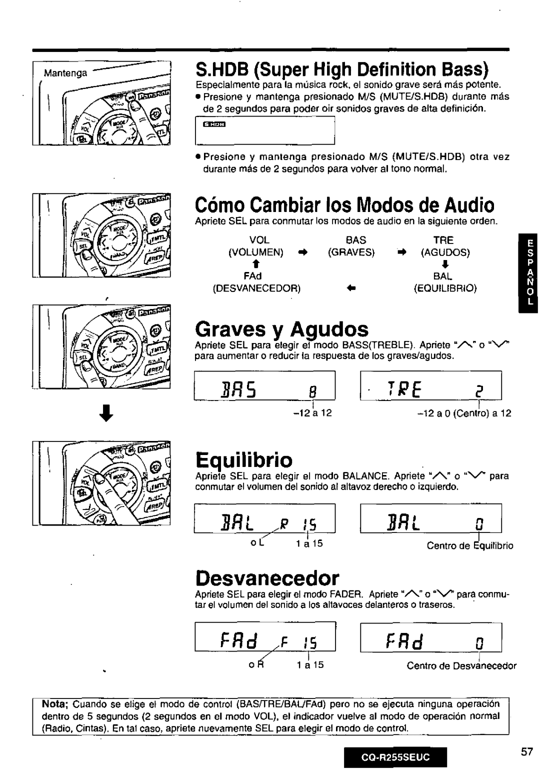 Panasonic CQR255SEUC manual 