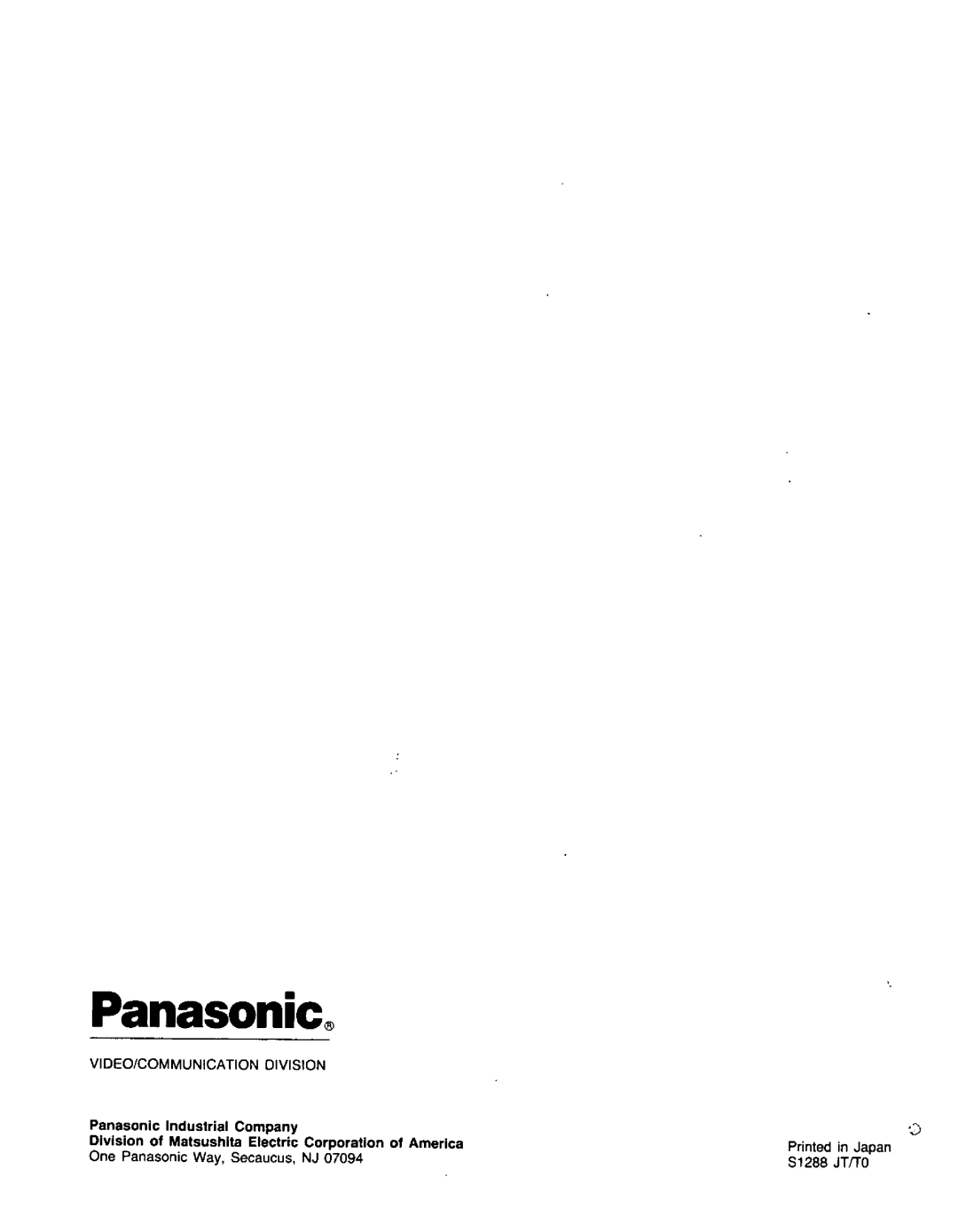 Panasonic CRD-4500 manual 