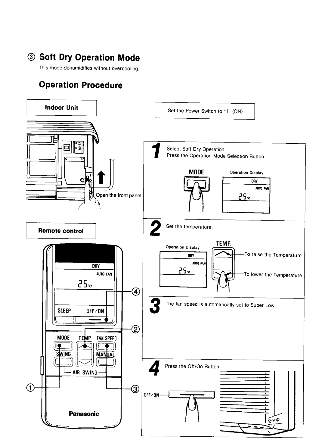 Panasonic CS-1873KR manual 