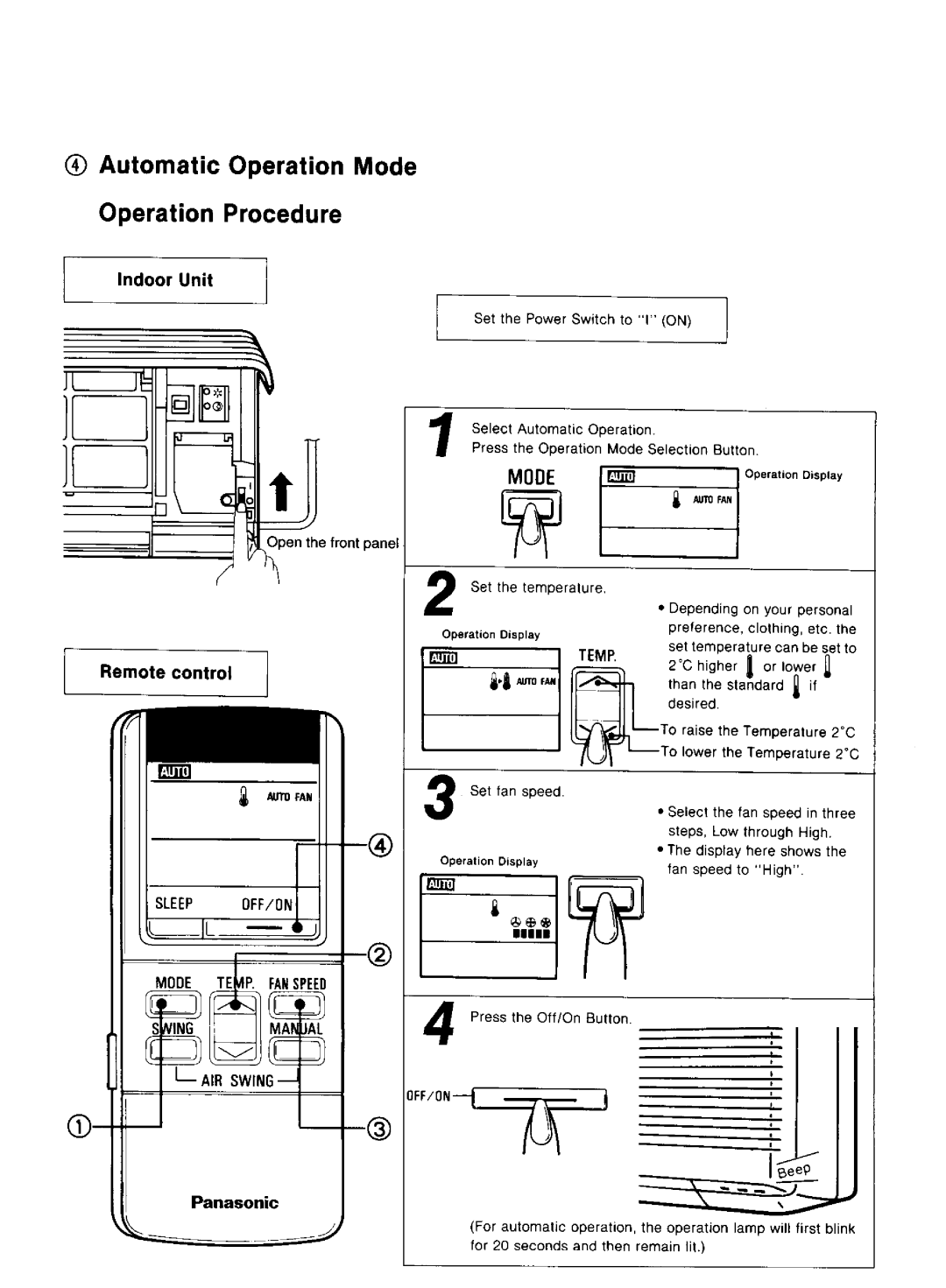 Panasonic CS-1873KR manual 