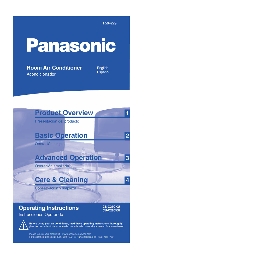 Panasonic CU-C28CKU, CS-C28CKU manual Product Overview 