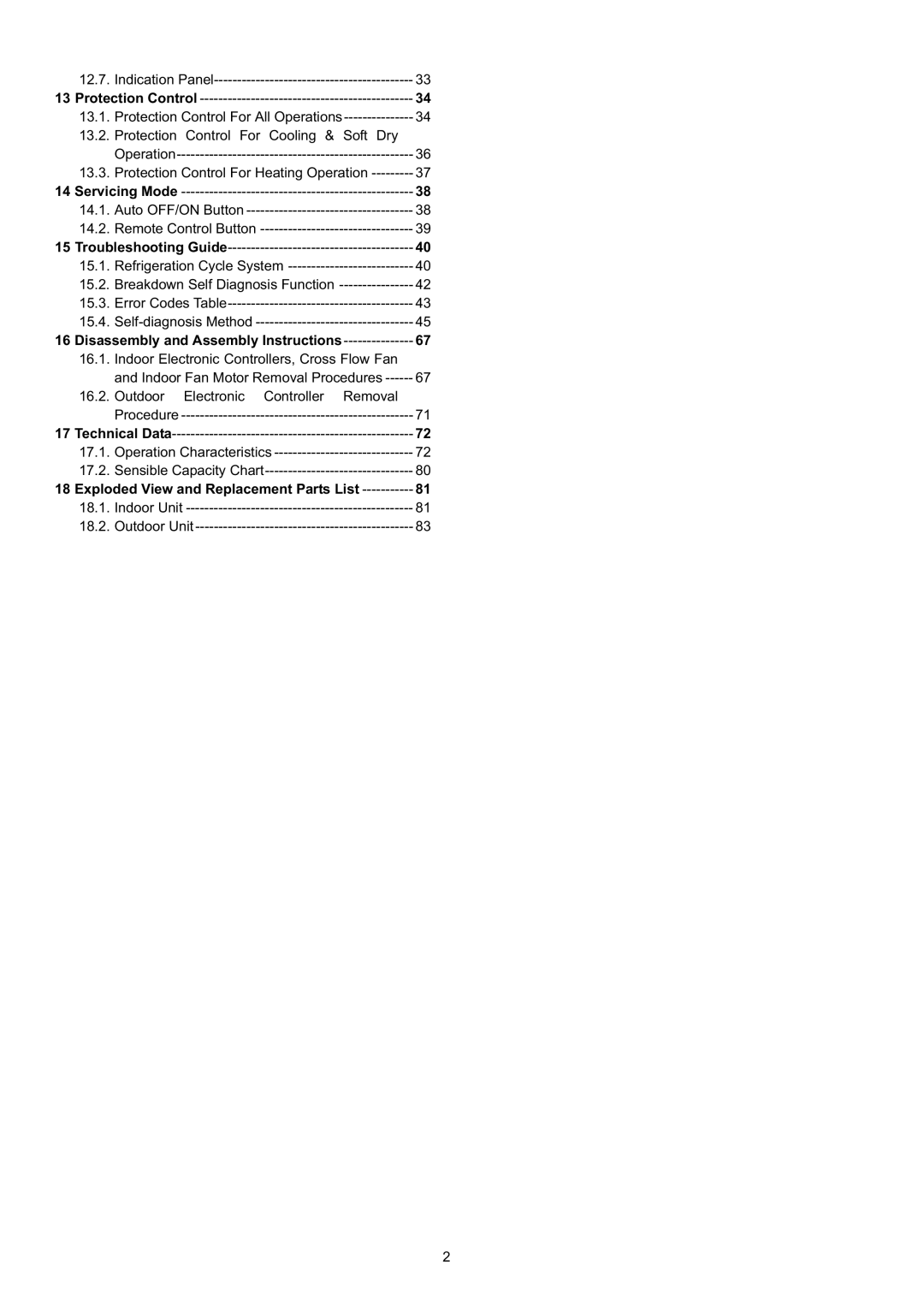 Panasonic CS-CE9JKE specifications Exploded View and Replacement Parts List 