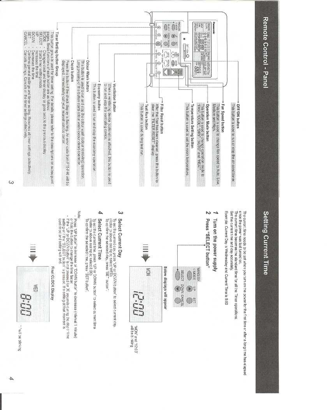 Panasonic CS-F24DD1ES manual 
