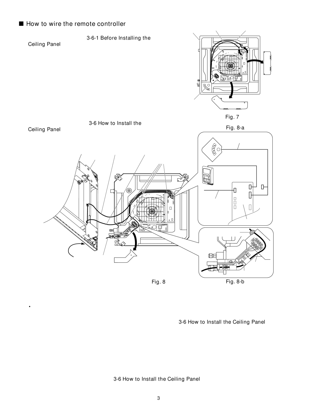 Panasonic CZ-18BT1U, CS-MKE9NB4U, CU-4KE31NBU, CU-4KE24NBU, CU-3KE19NBU, CS-MKE12NB4U How to wire the remote controller 