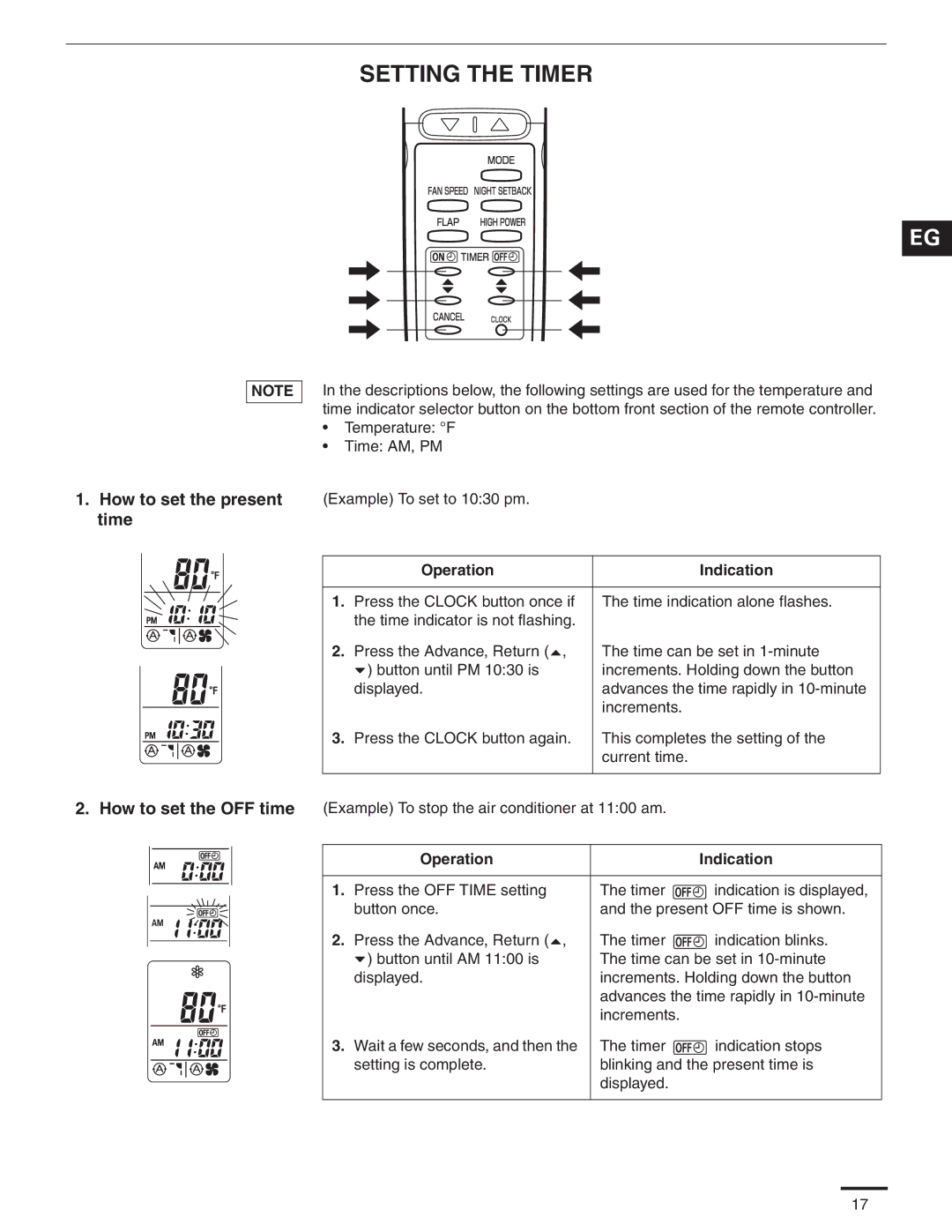 Panasonic CS-MKS12NKU, CS-MKS9NKU, CS-MKS7NKU appendix Setting the Timer 