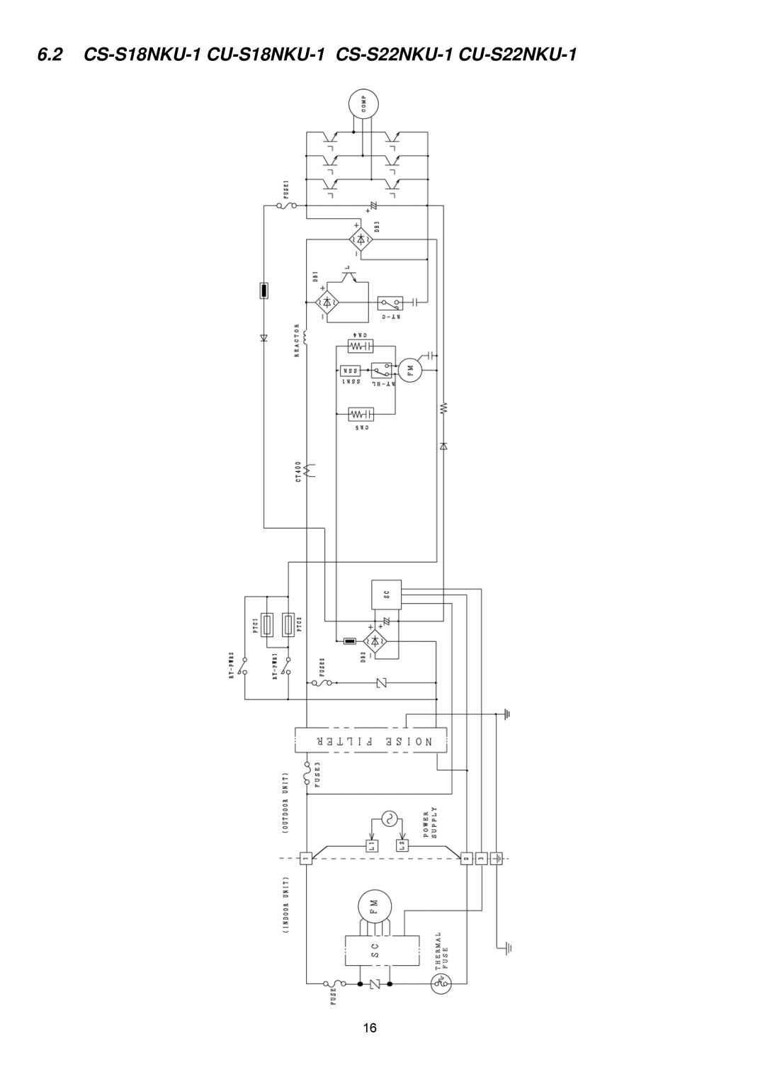 Panasonic CS-S12NKUW-1, CS-S9NKUW-1, CU-S9NKU-1, CU-S12NKU-1 service manual CS-S18NKU-1 CU-S18NKU-1 CS-S22NKU-1 CU-S22NKU-1 