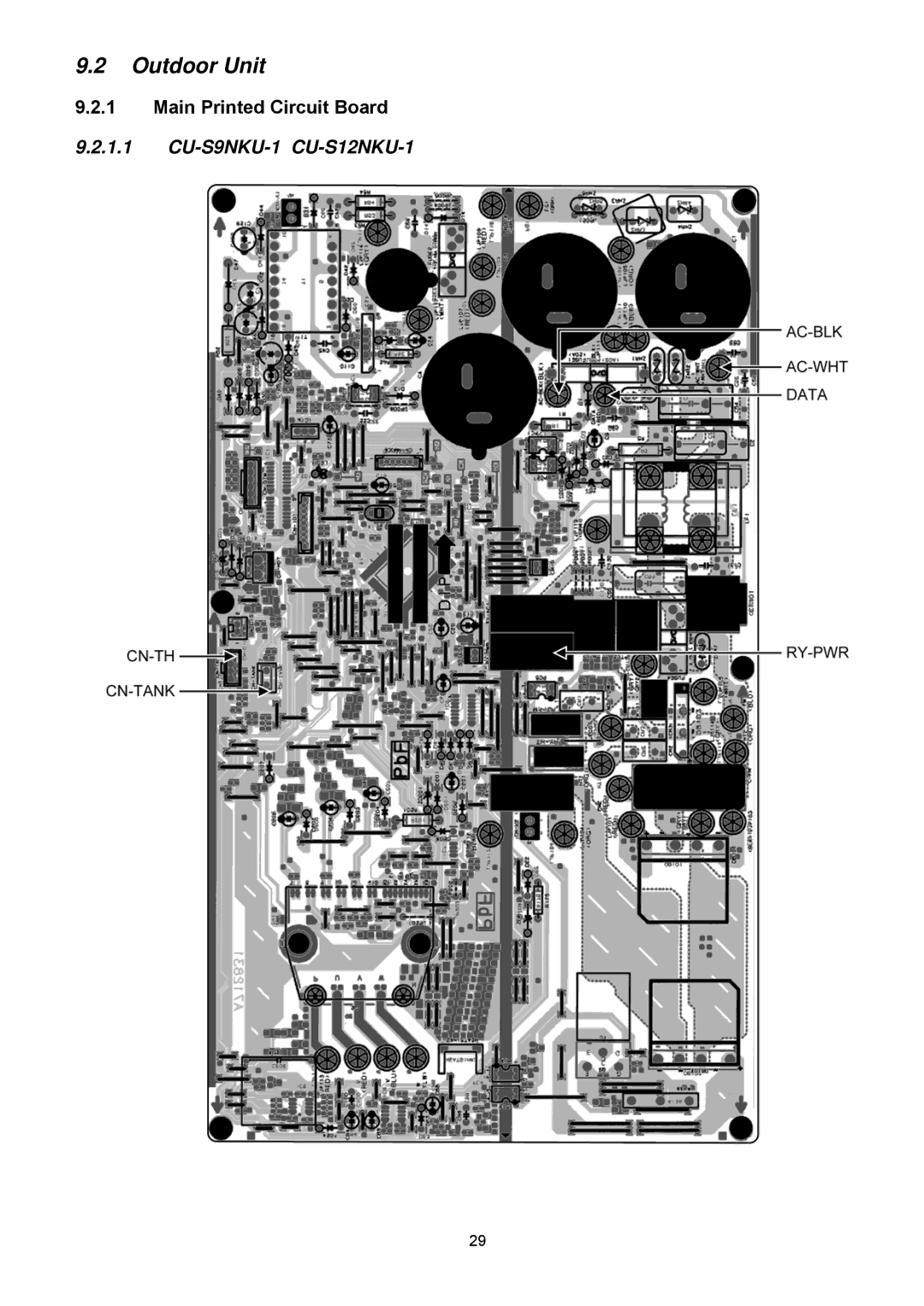 Panasonic CS-S18NKU-1, CS-S12NKUW-1, CS-S22NKU-1, CS-S9NKUW-1, CU-S22NKU-1, CU-S18NKU-1 service manual CU-S9NKU-1 CU-S12NKU-1 