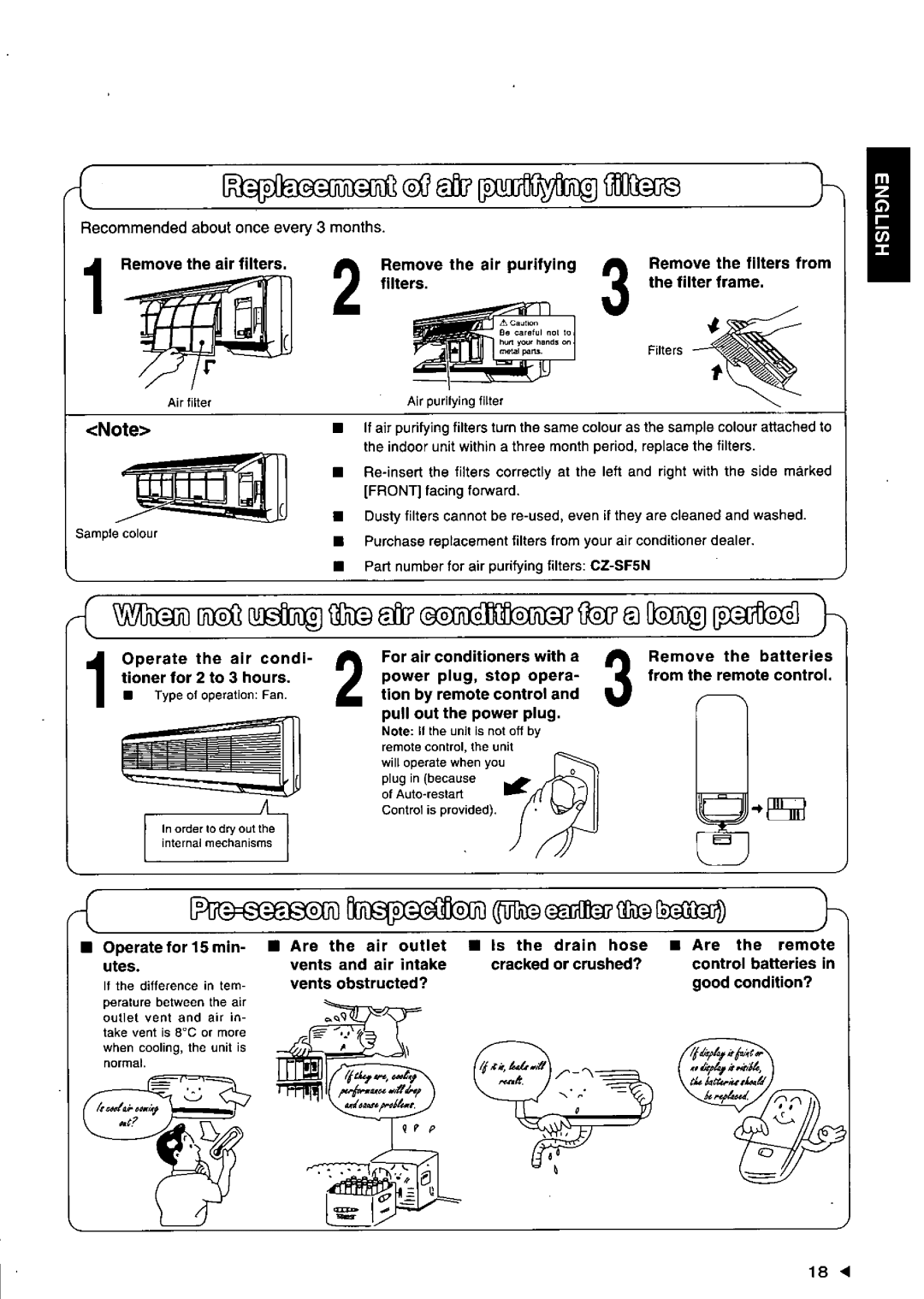 Panasonic CSXC181KP, CS-XC241KP manual 