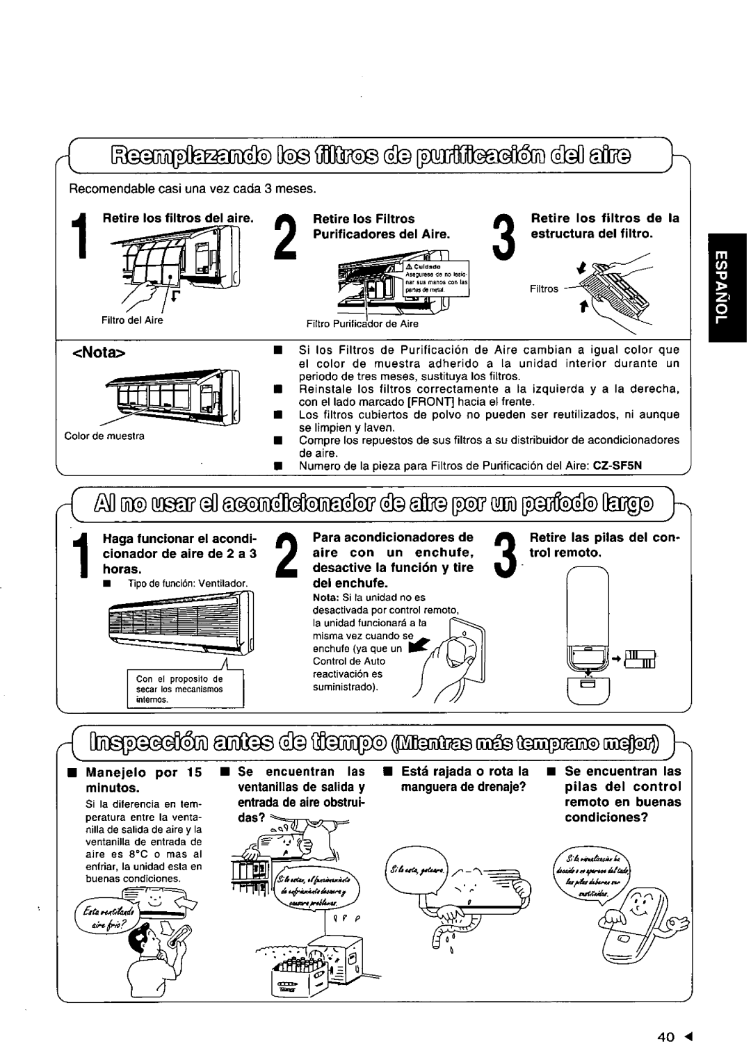 Panasonic CSXC181KP, CS-XC241KP manual 