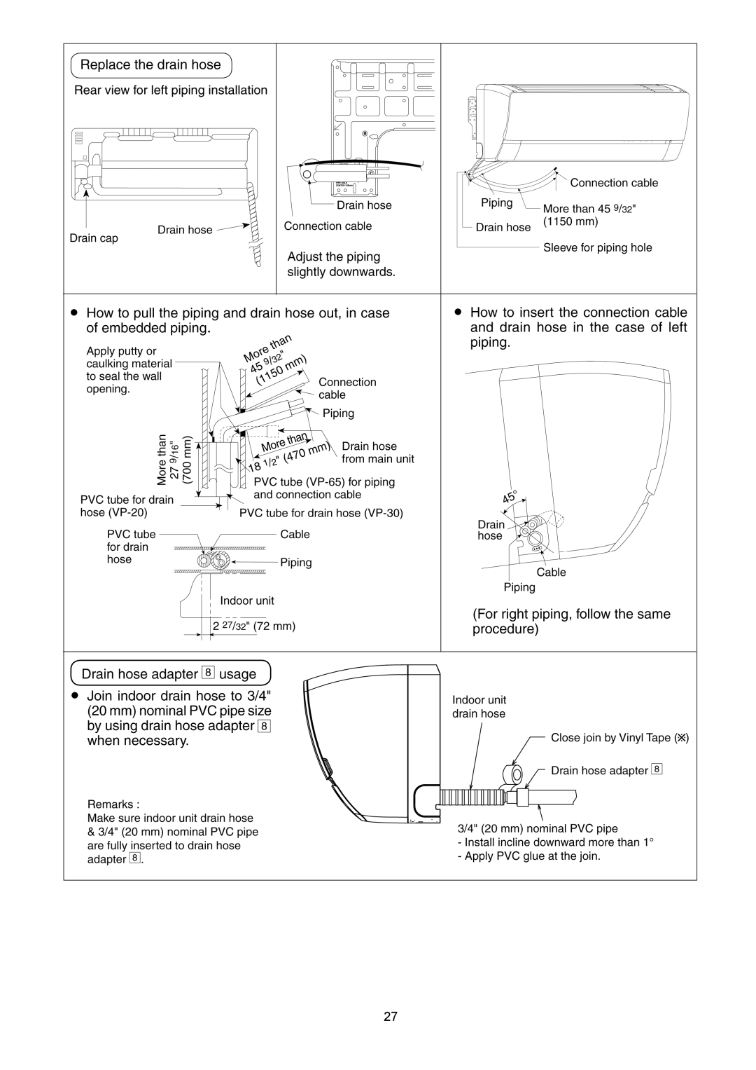 Panasonic CU-XE12PKUA, CS-XE12PKUA, CS-XE9PKUA, CU-XE9PKUA manual 