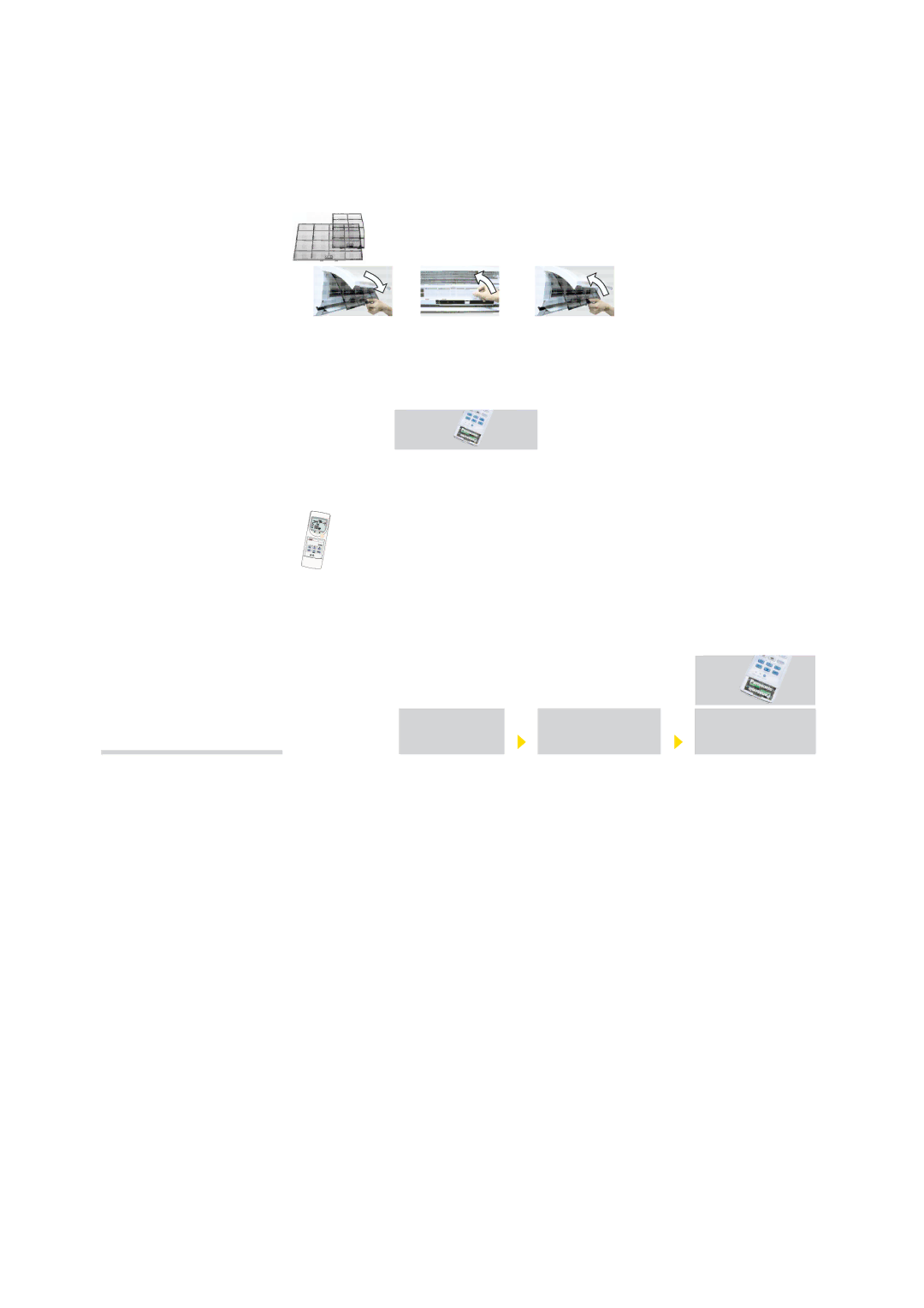 Panasonic CS-XE12CKR, CS-XE9CKR, CU-XE12CKR, CU-XE9CKR Preparations, Insert batteries Set clock, Ok?, Pre-season Inspection 