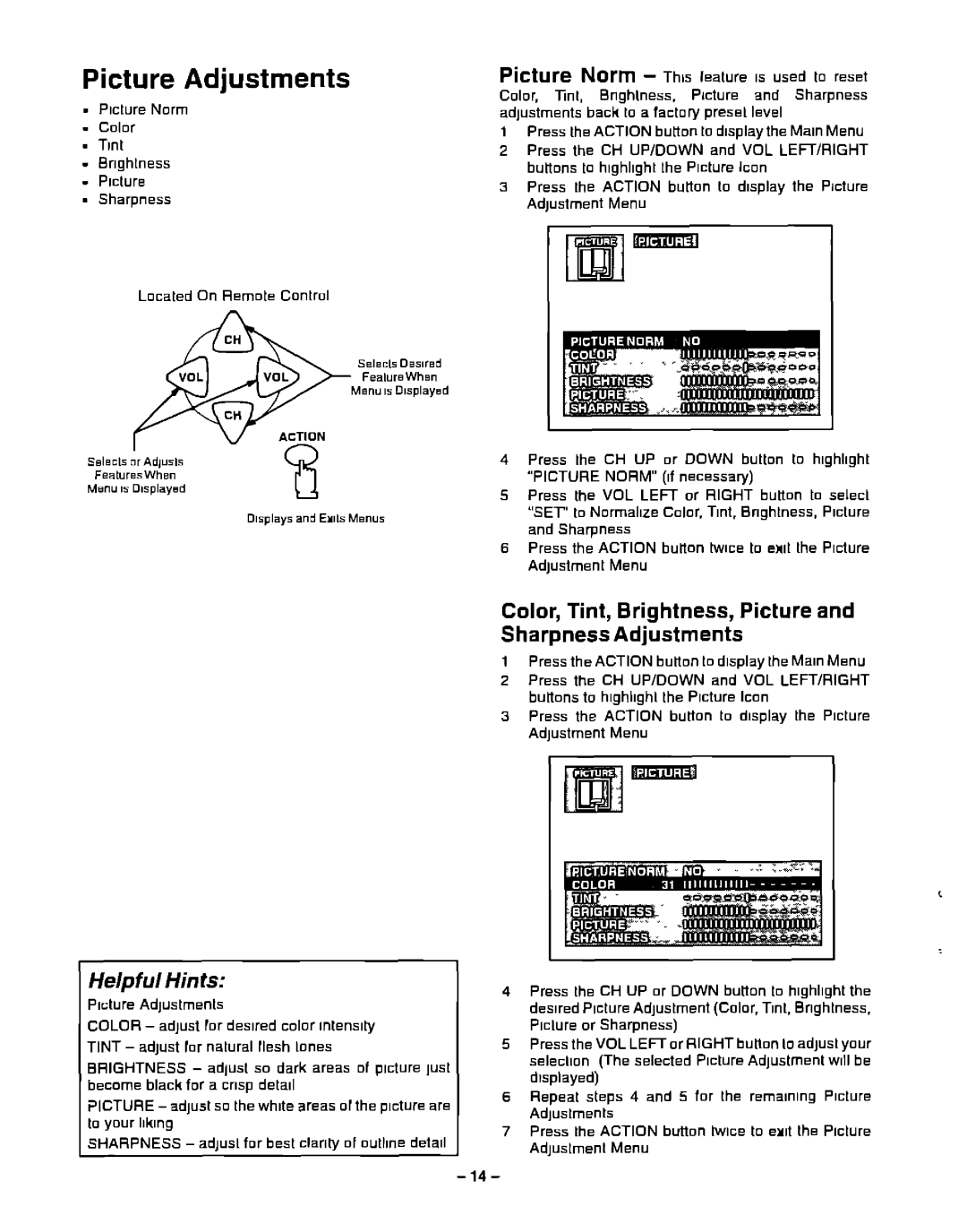 Panasonic CT-13R23 manual 