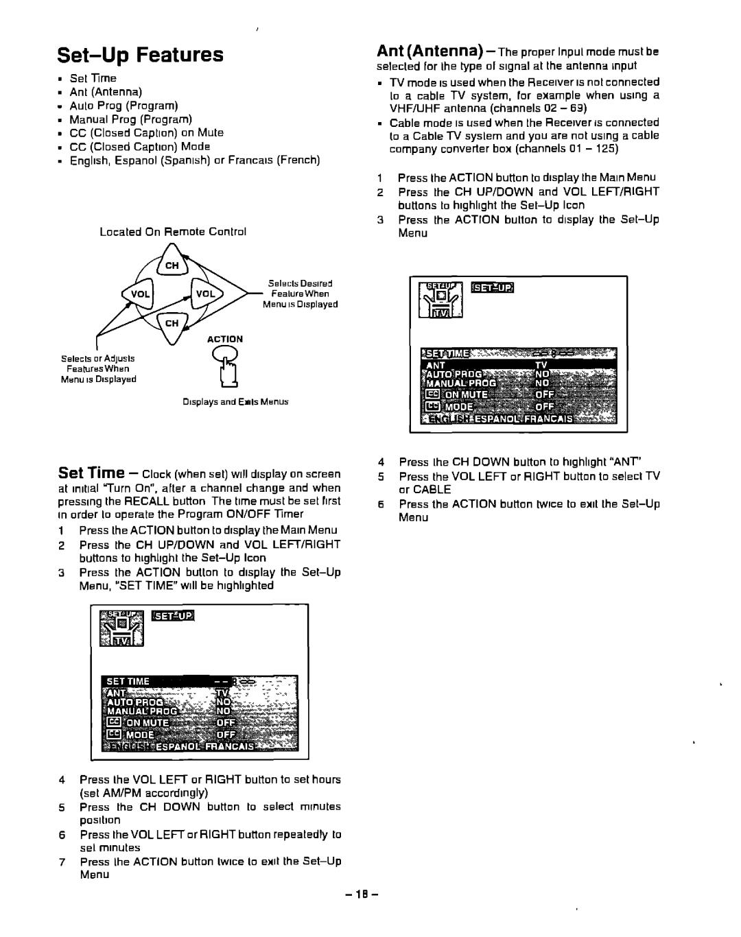 Panasonic CT-13R23 manual 