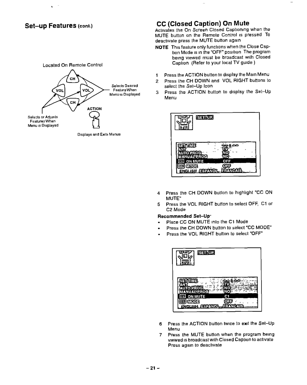 Panasonic CT-13R23 manual 