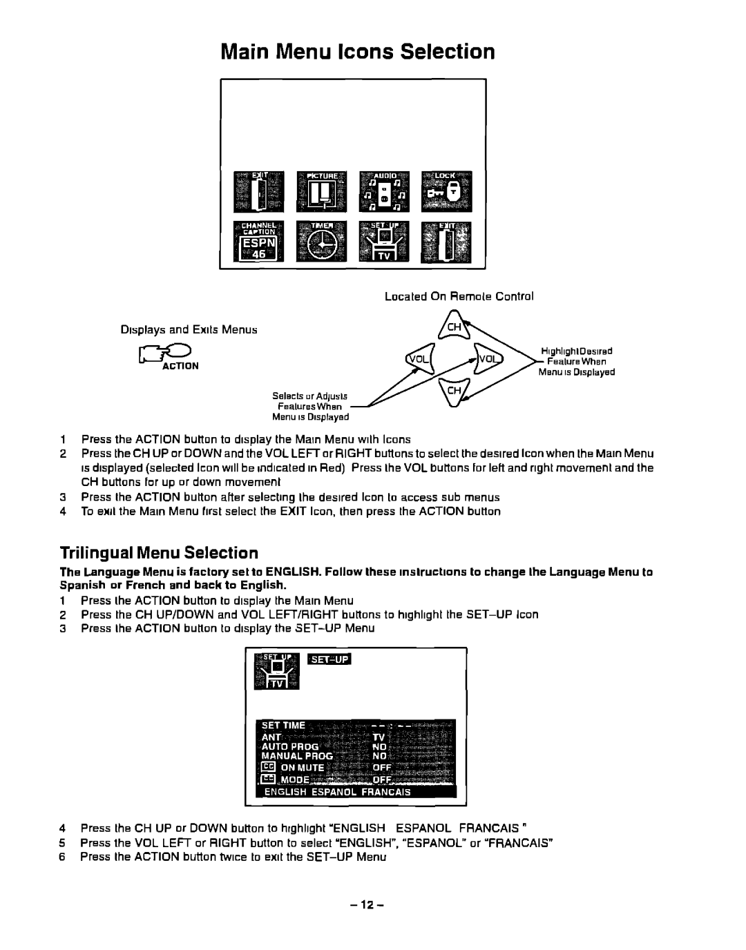 Panasonic CT-20G31, CT-20G21 manual 