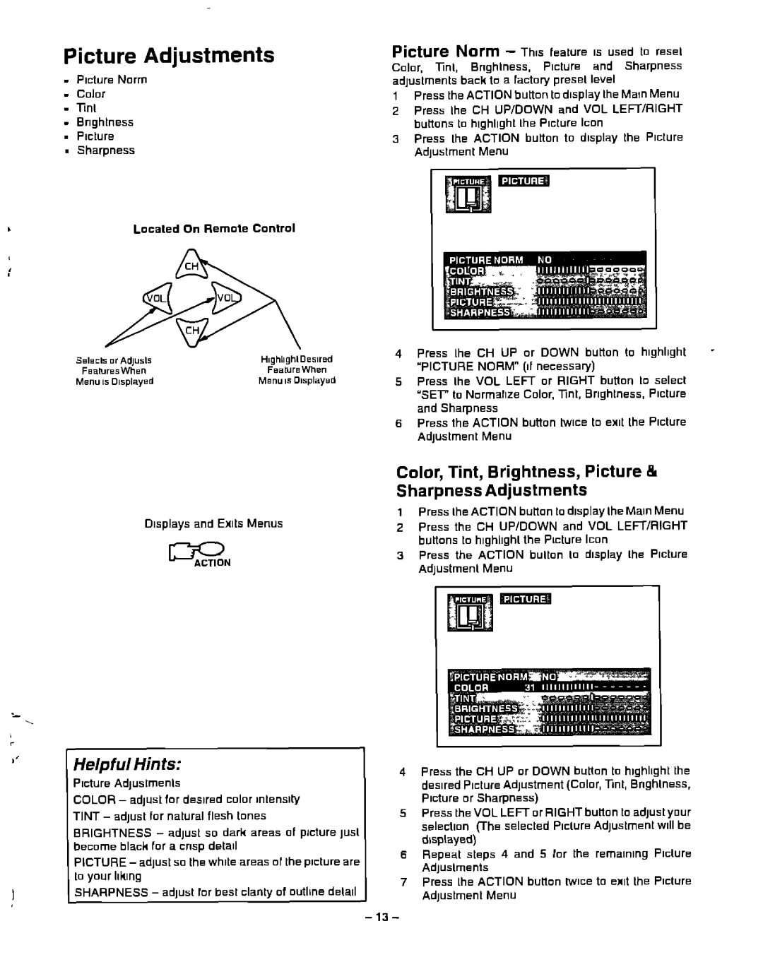 Panasonic CT-20G21, CT-20G31 manual 