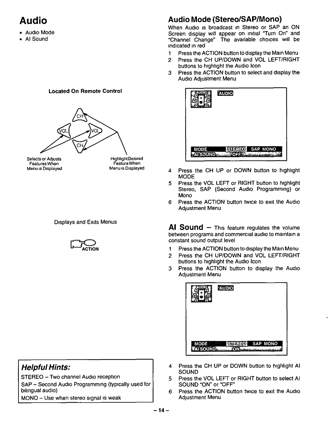 Panasonic CT-20G31, CT-20G21 manual 