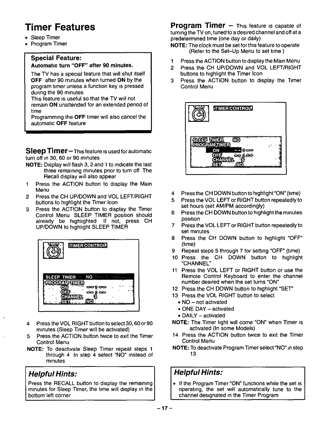 Panasonic CT-20G21, CT-20G31 manual 