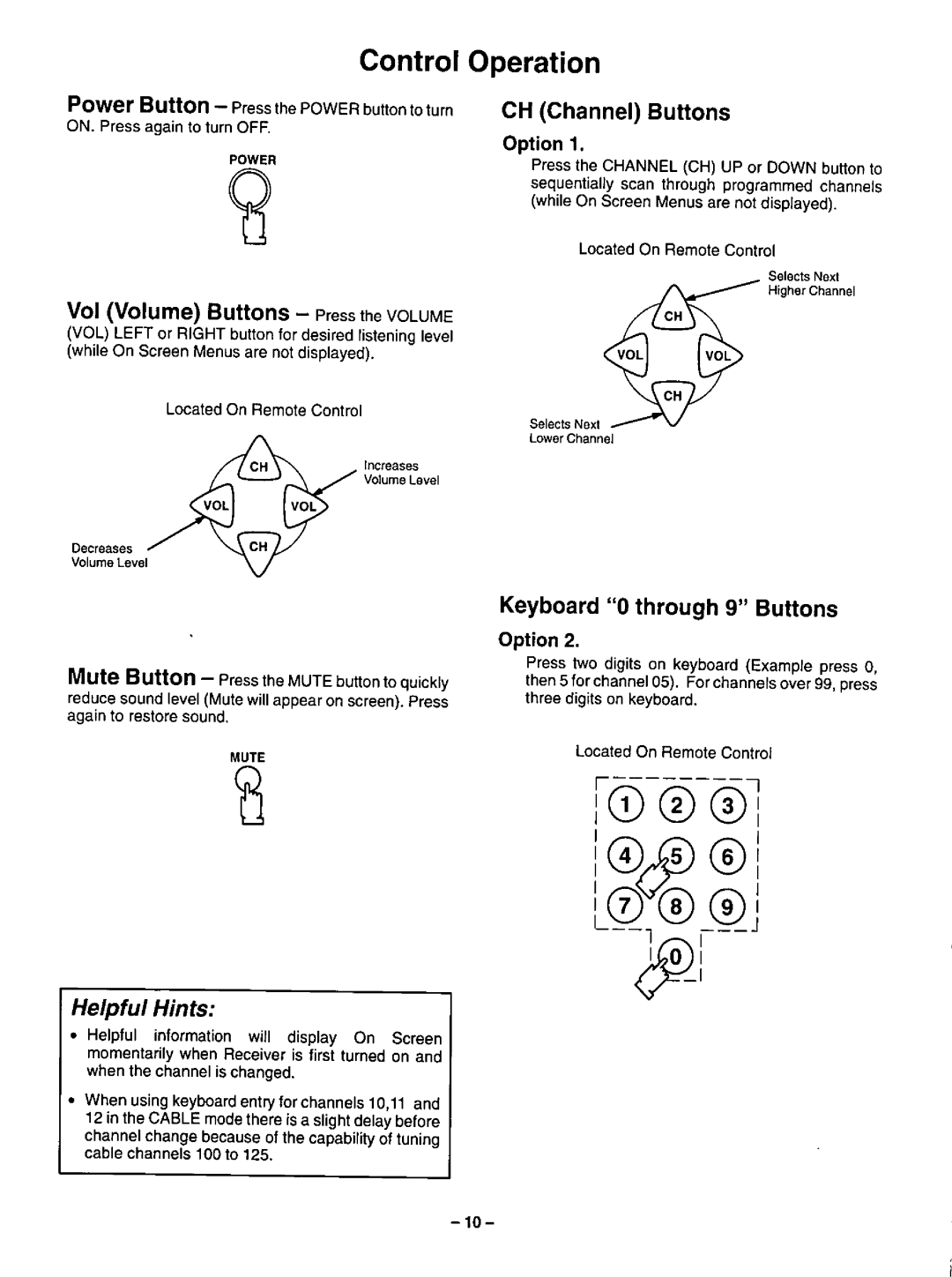 Panasonic CT-20R13 manual 