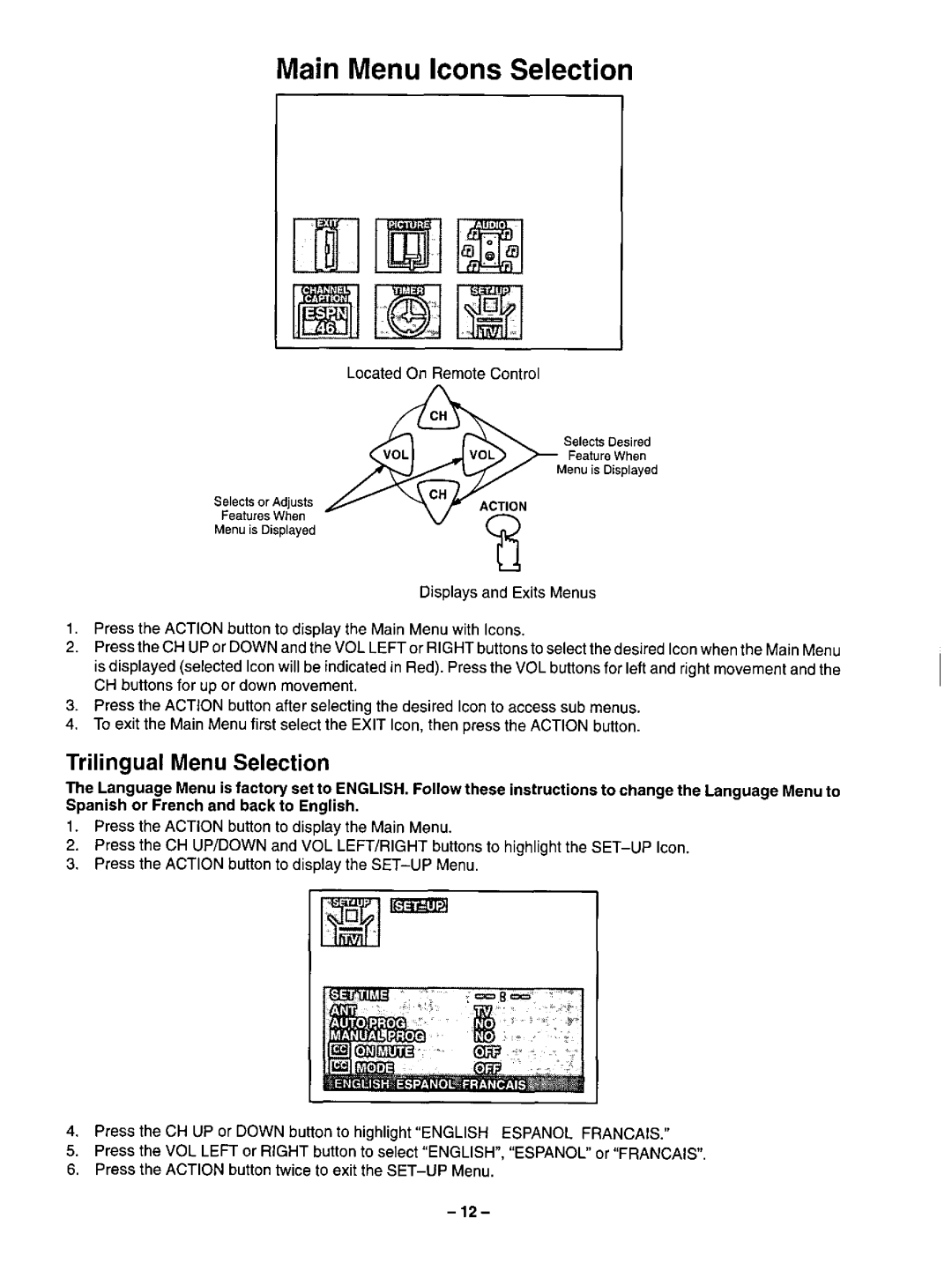 Panasonic CT-20R13 manual 