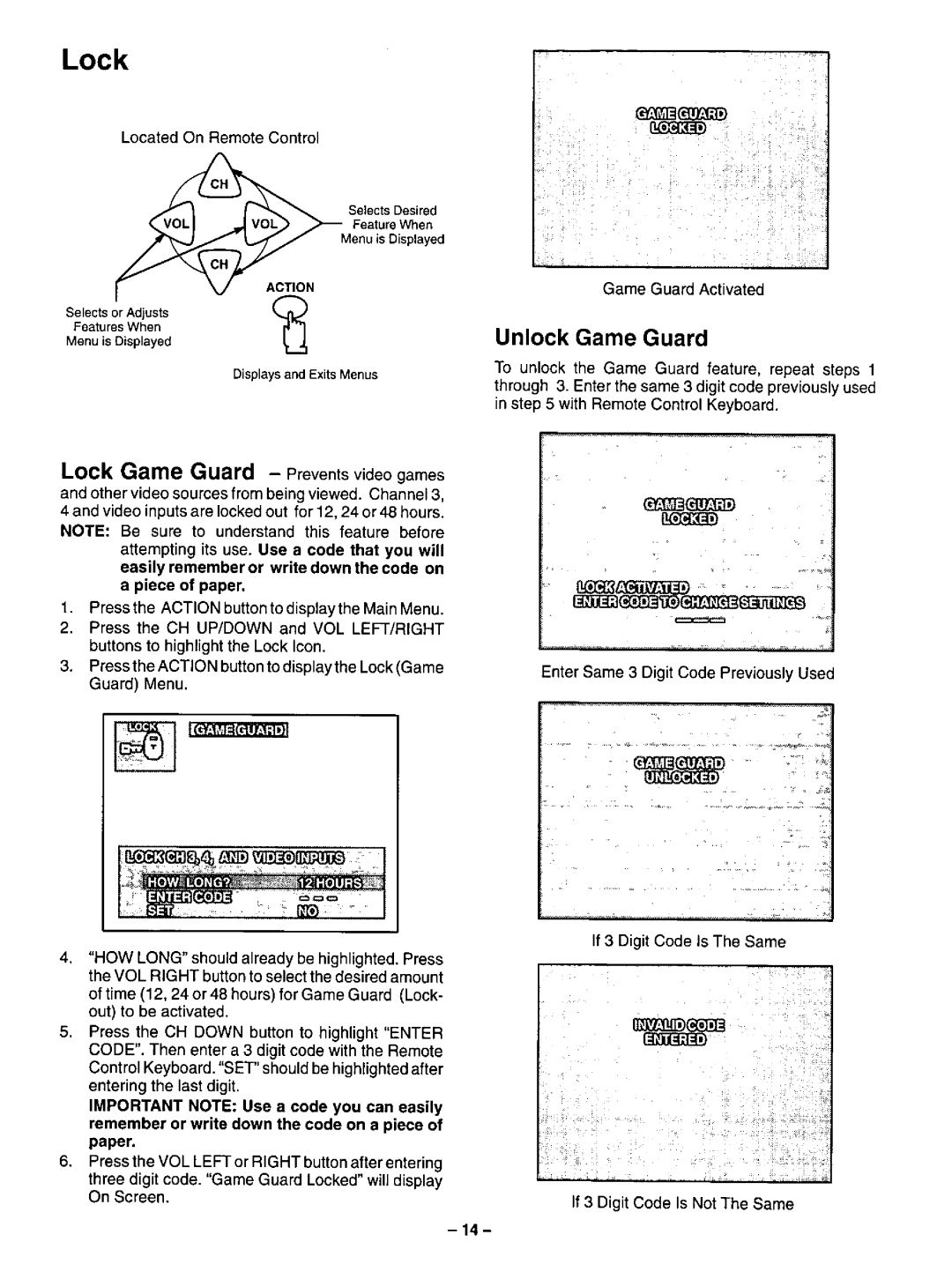 Panasonic CT-20R13 manual 