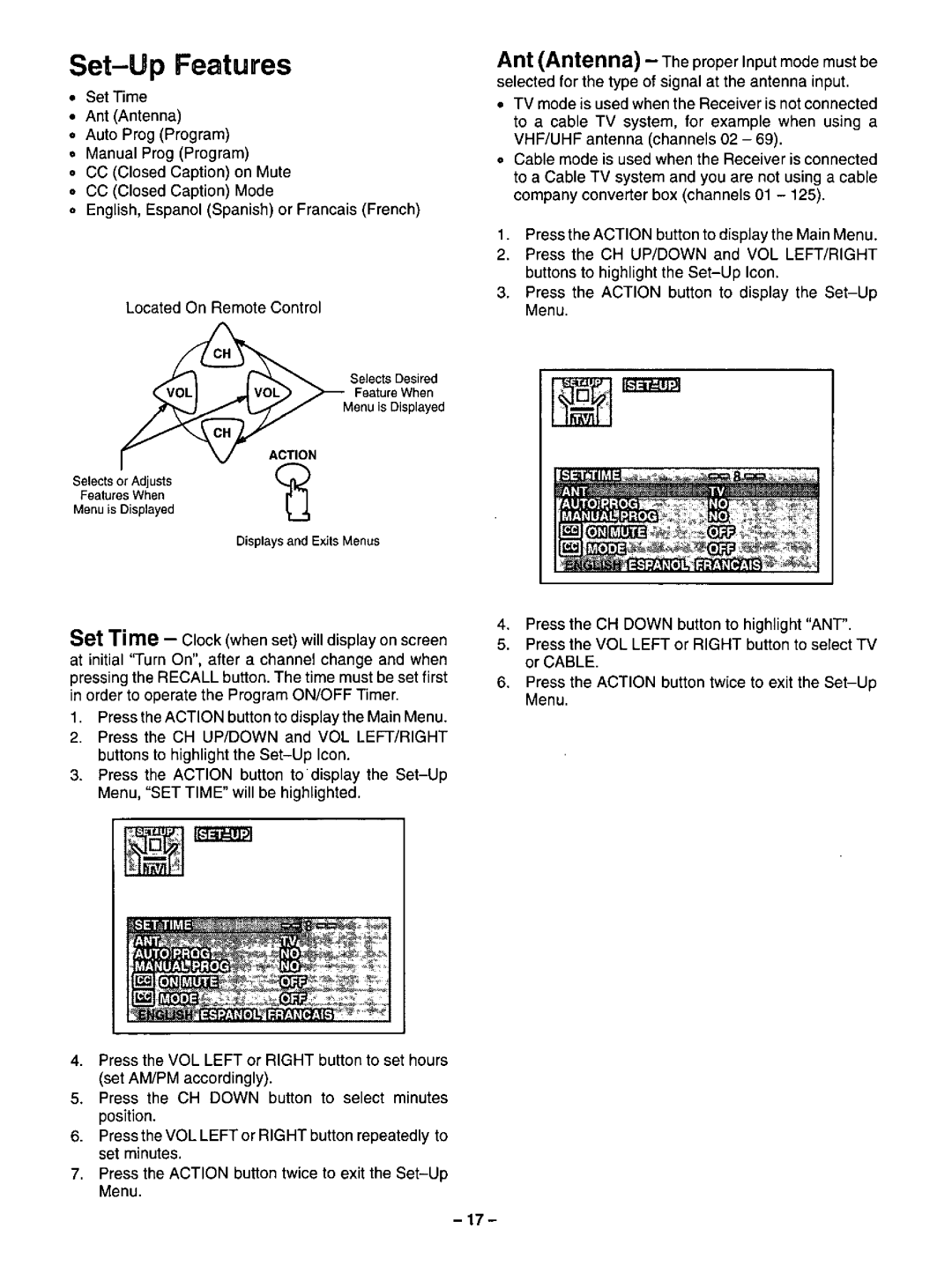 Panasonic CT-20R13 manual 