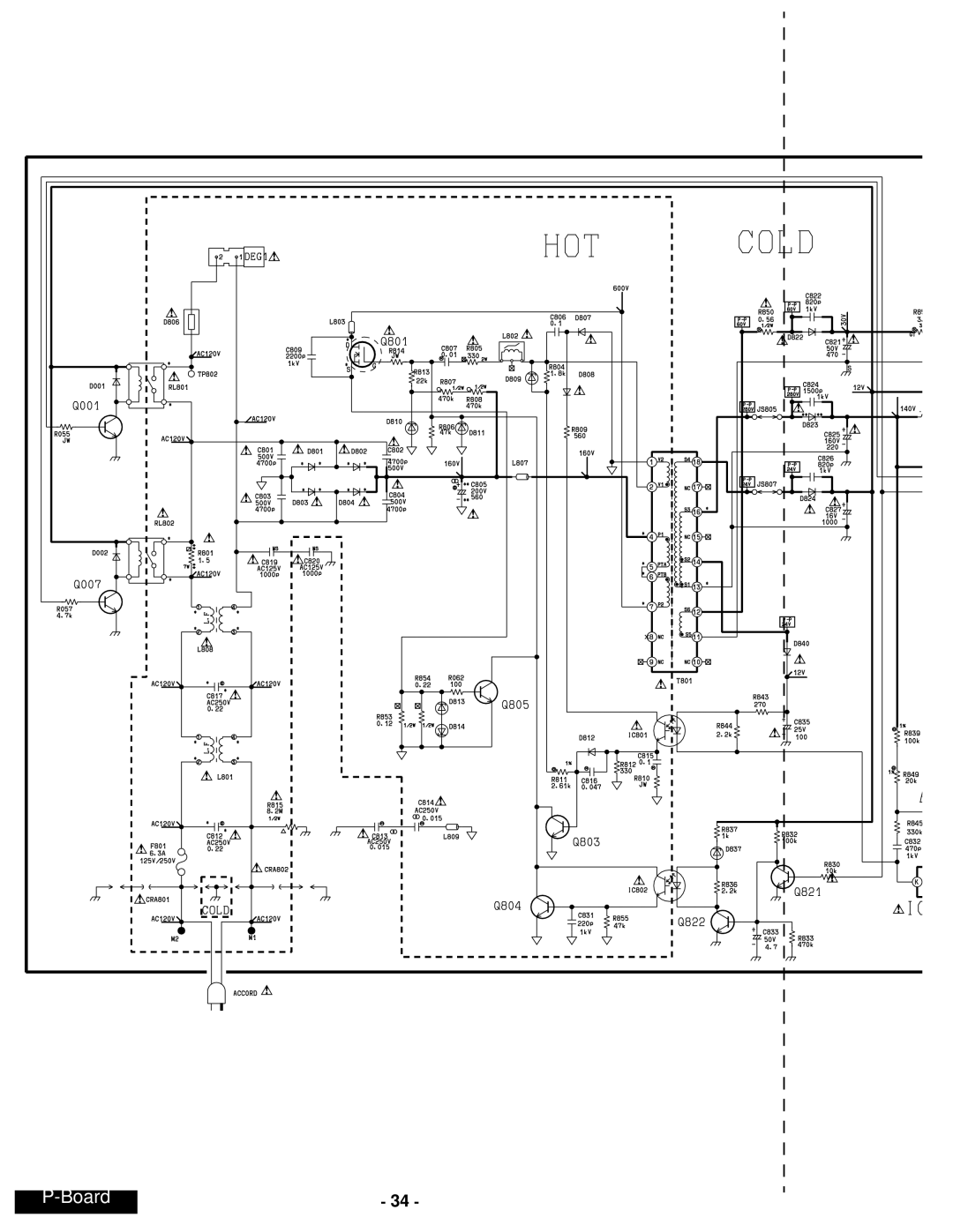 Panasonic CT-24SX12UF service manual Board 