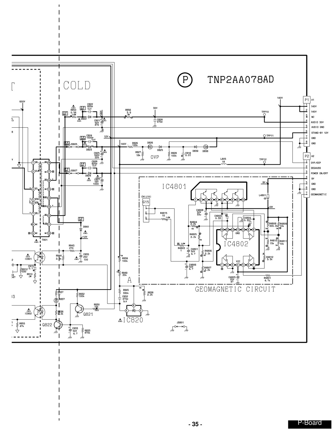 Panasonic CT-24SX12UF service manual Board 