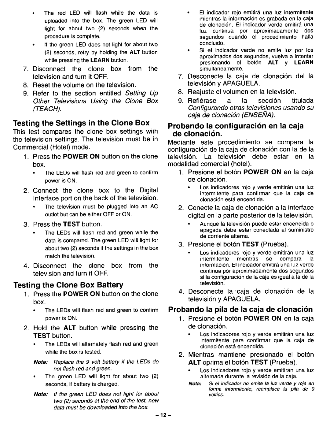 Panasonic CT-2520H, CT-2720H, CT-2020H, CT-2010H manual 