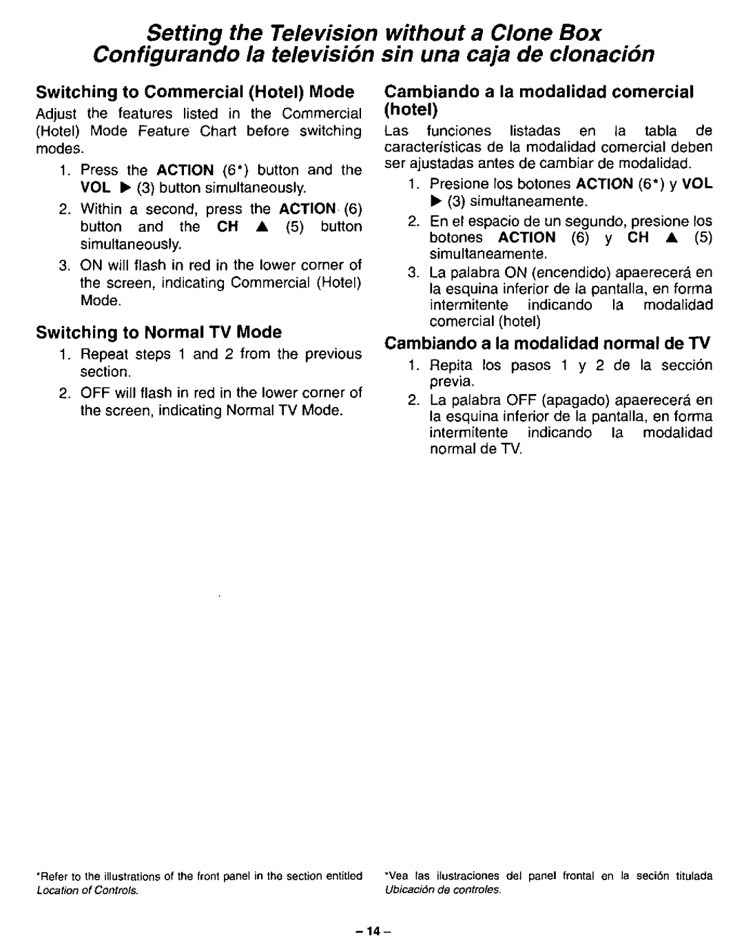 Panasonic CT-2020H, CT-2520H, CT-2720H, CT-2010H manual 