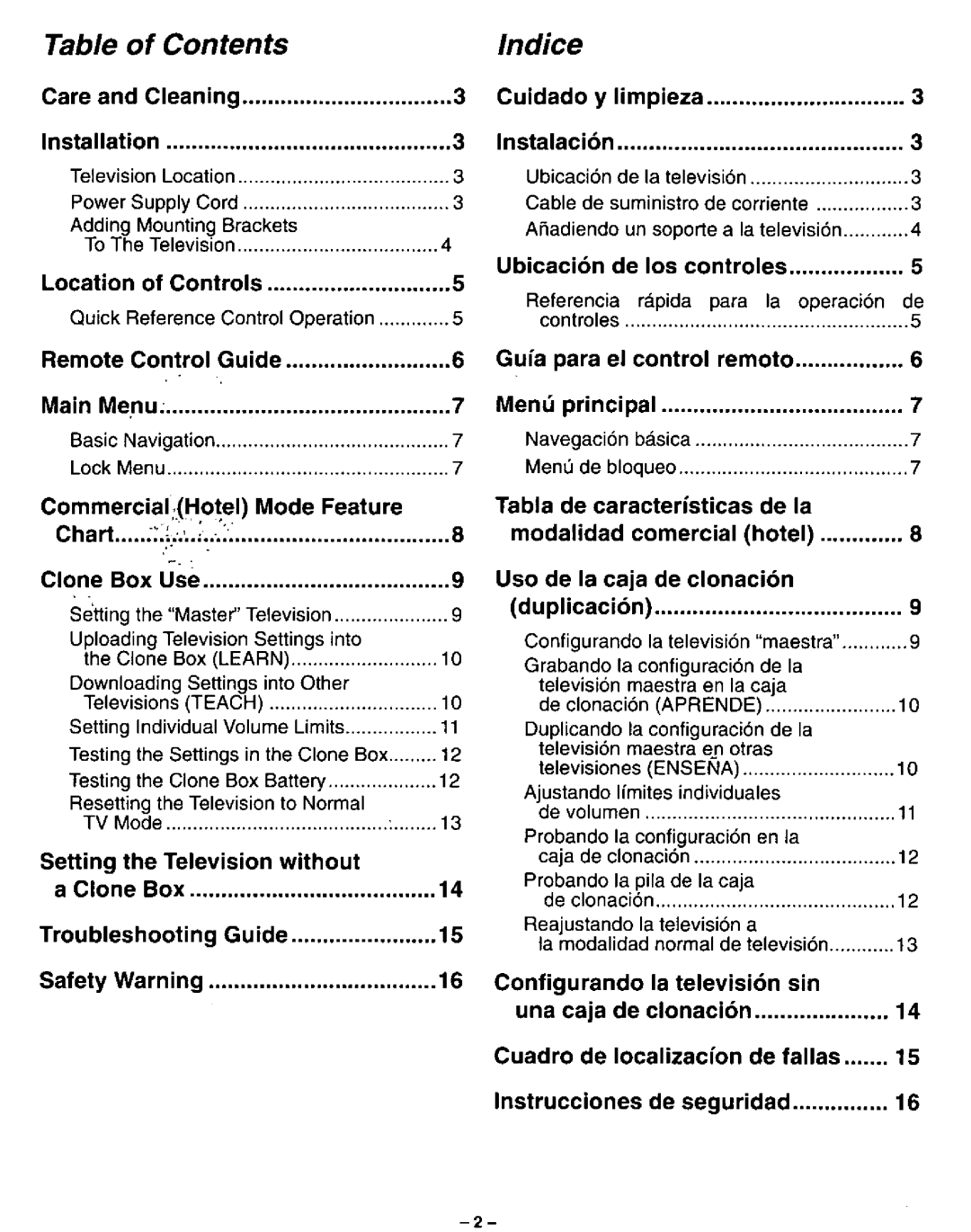 Panasonic CT-2020H, CT-2520H, CT-2720H, CT-2010H manual 