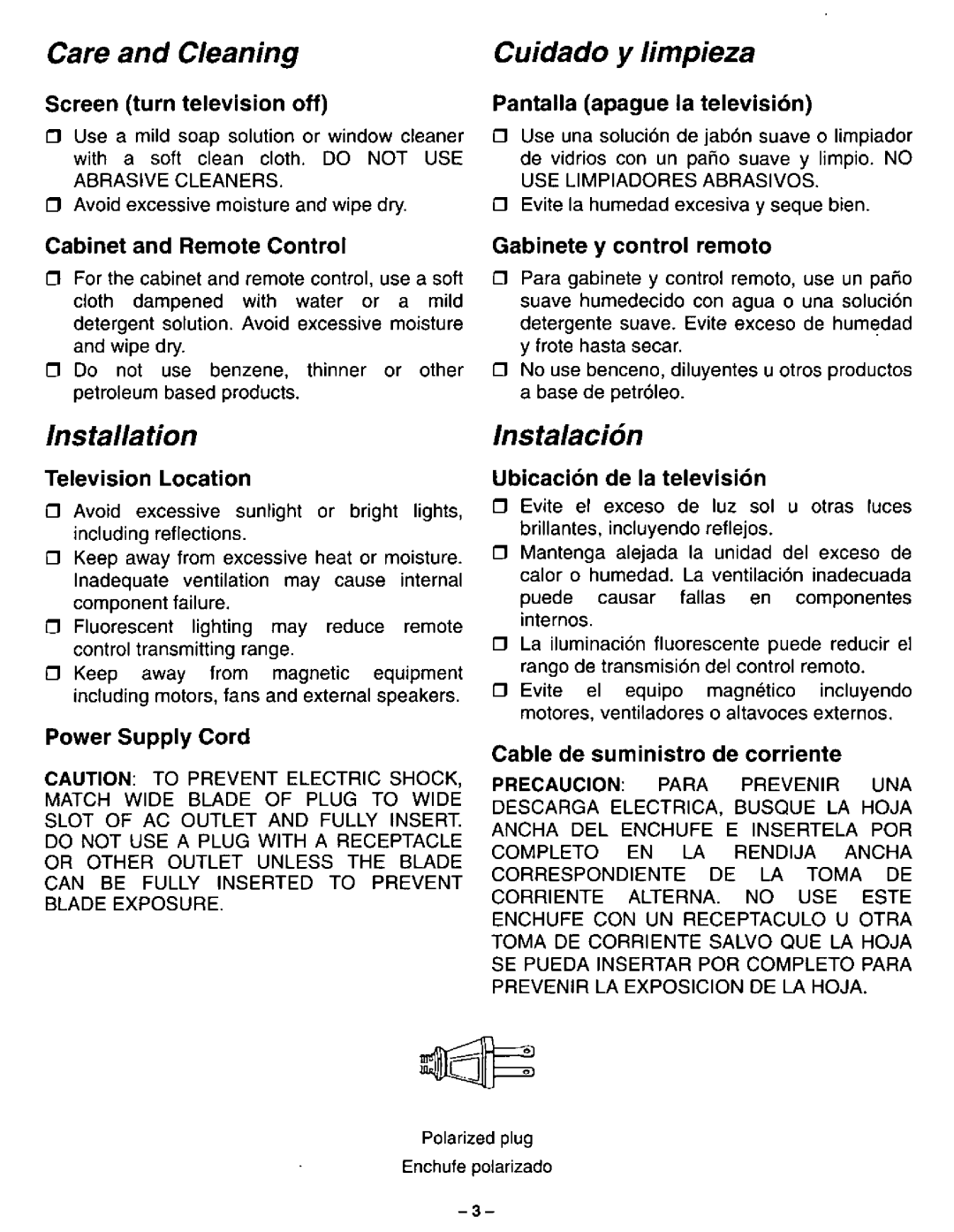 Panasonic CT-2010H, CT-2520H, CT-2720H, CT-2020H manual 