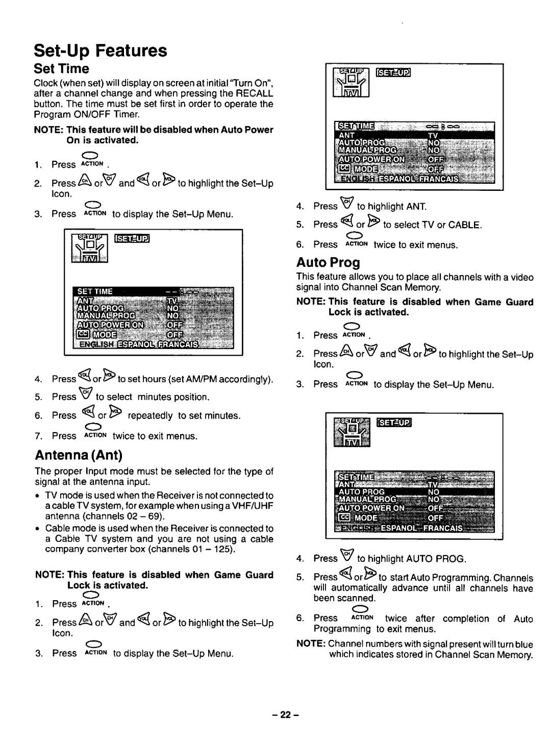 Panasonic CT-27G2U, CT-27G12U, CT-32G12, CT-32G2U manual 