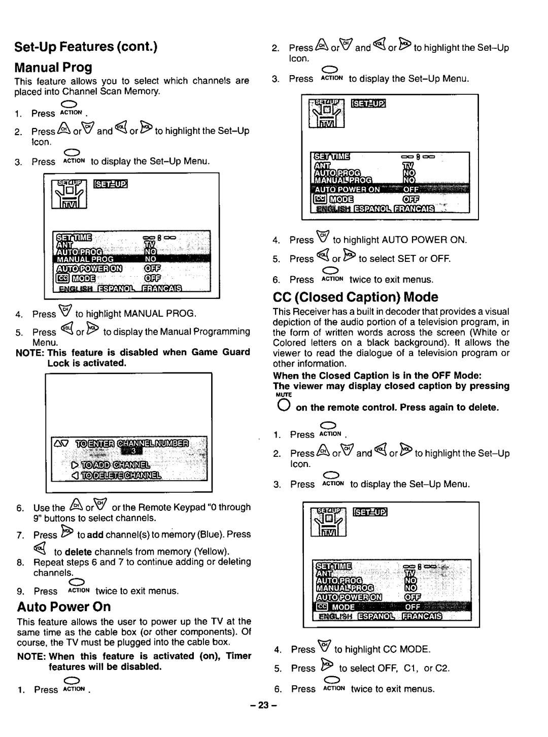 Panasonic CT-32G12, CT-27G12U, CT-27G2U, CT-32G2U manual 