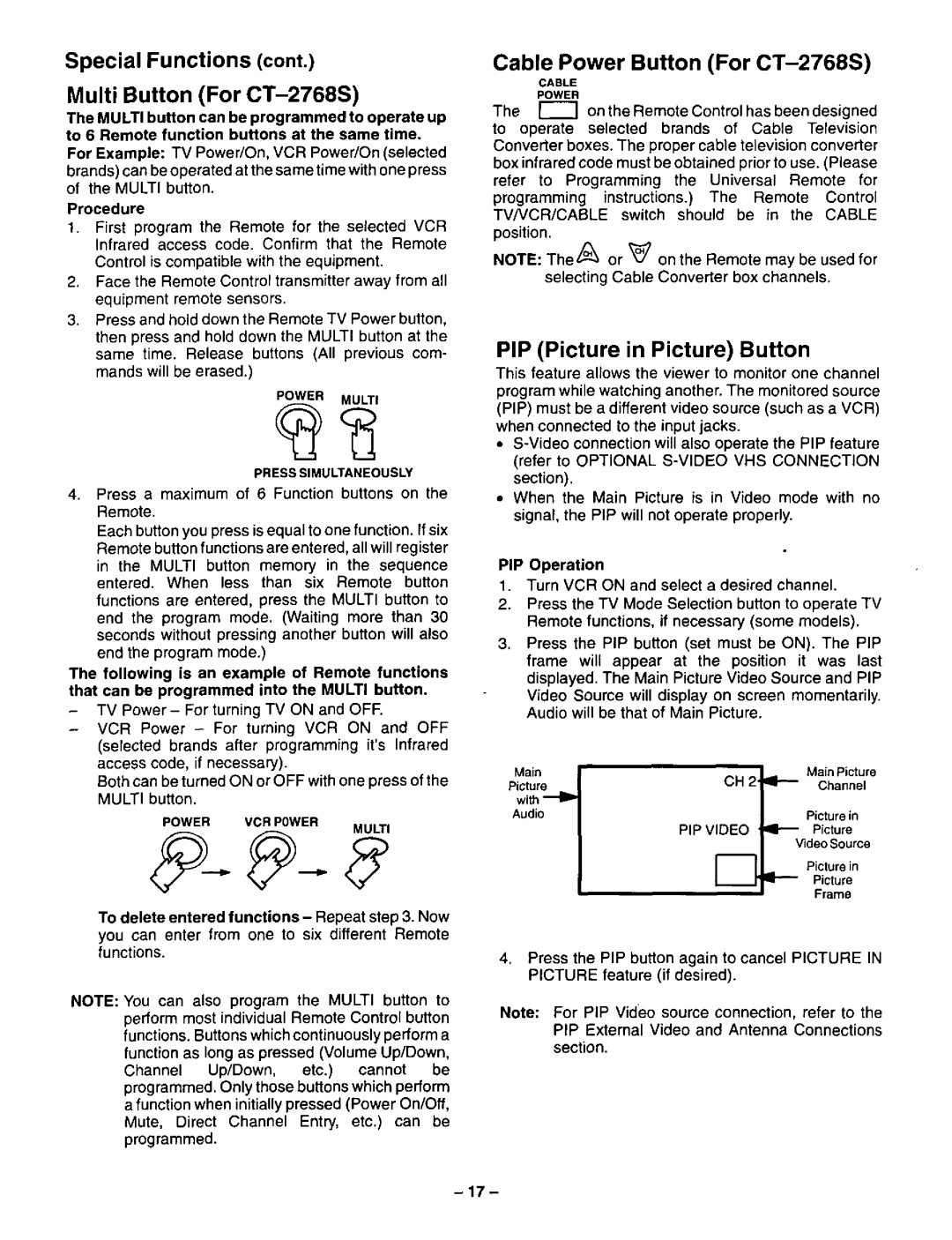 Panasonic CT-27G22 manual 