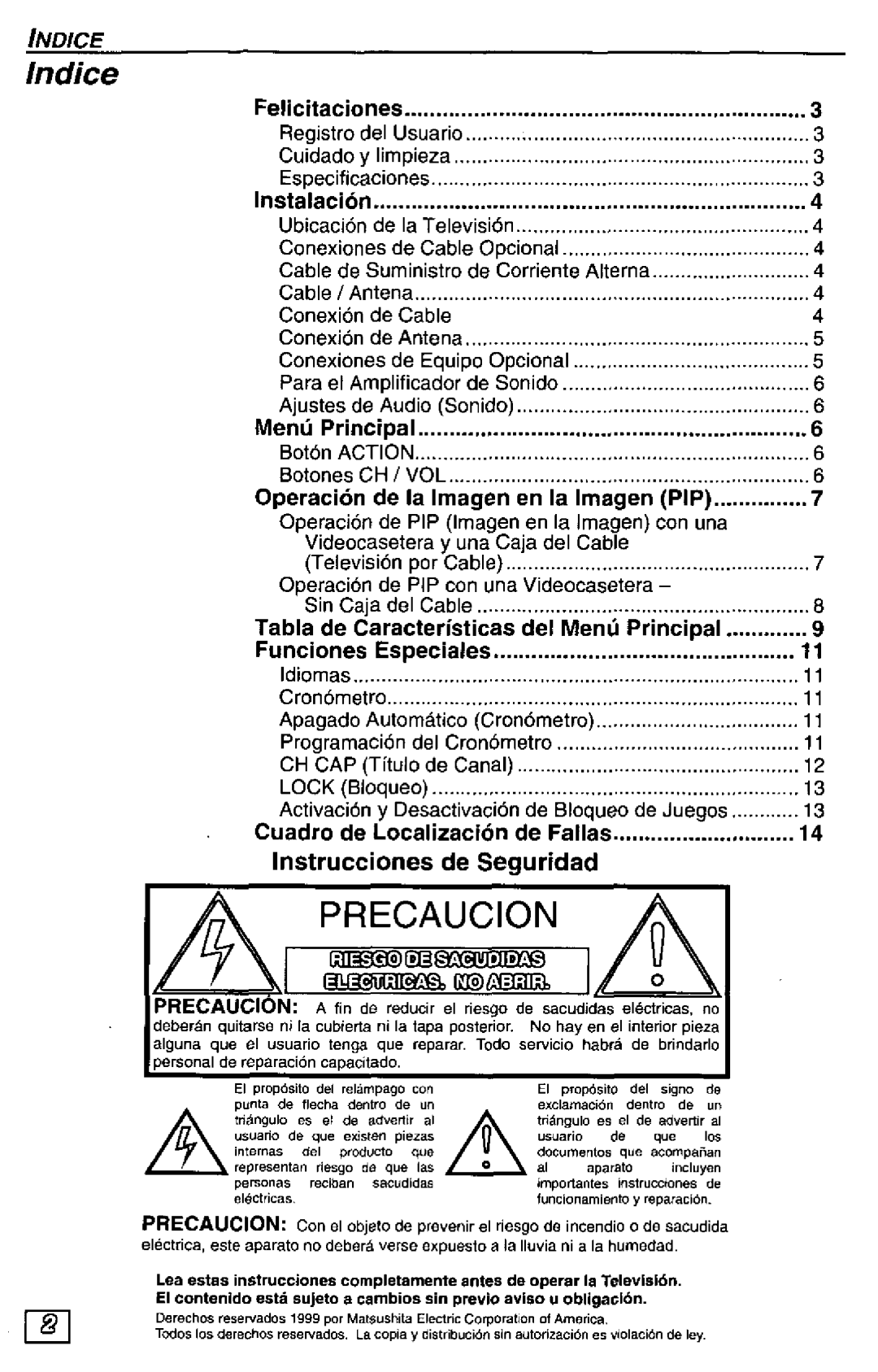 Panasonic CT-27G24 manual 