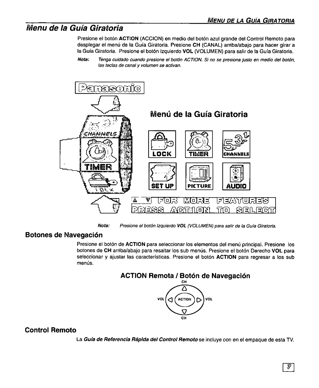 Panasonic CT-27SF25 manual 