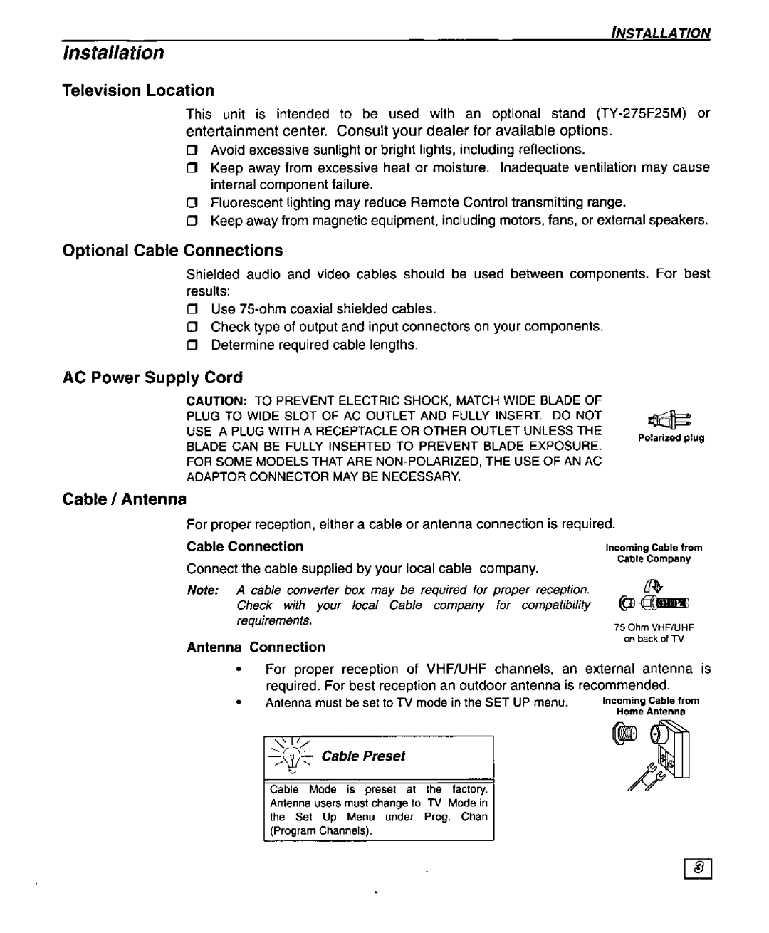 Panasonic CT-27SF25 manual 