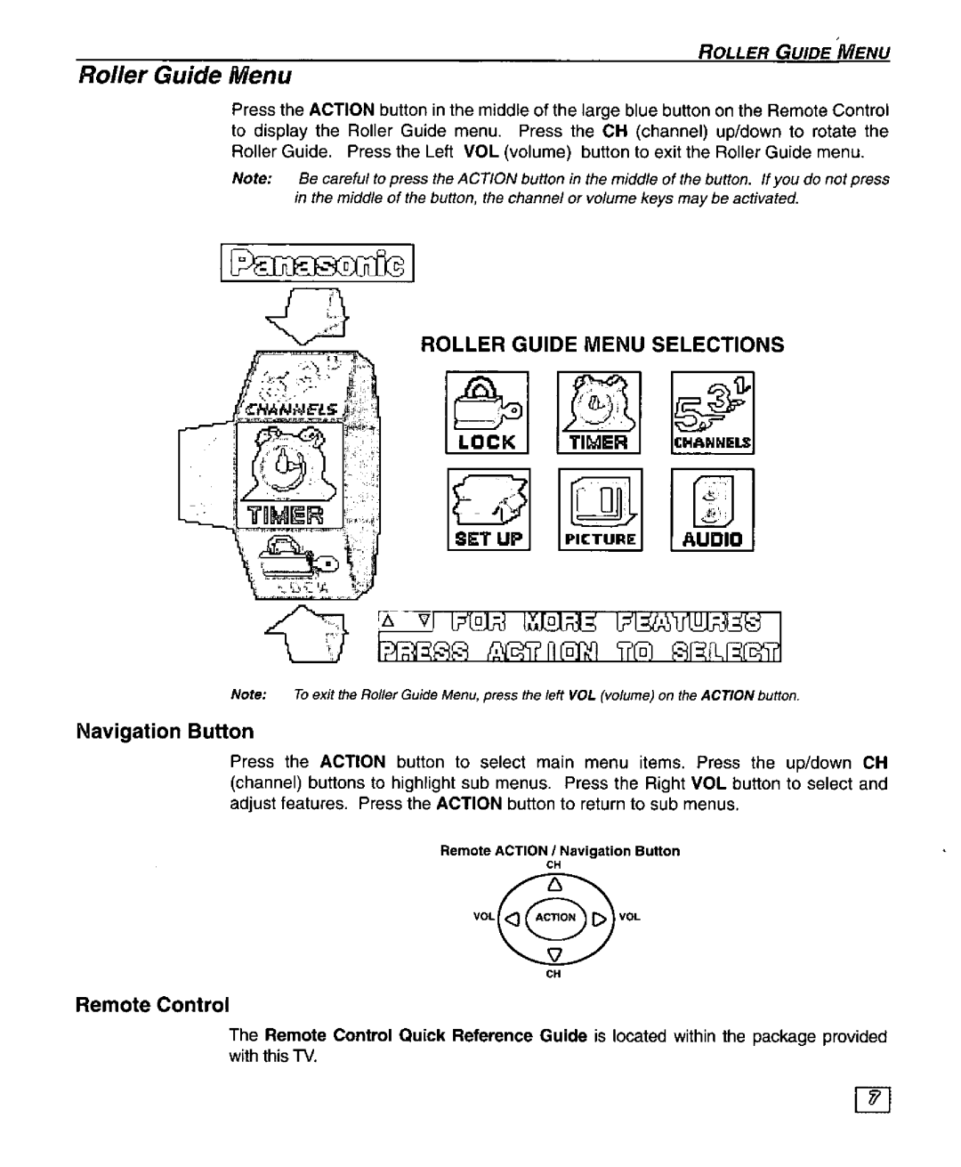 Panasonic CT-27SF25 manual 