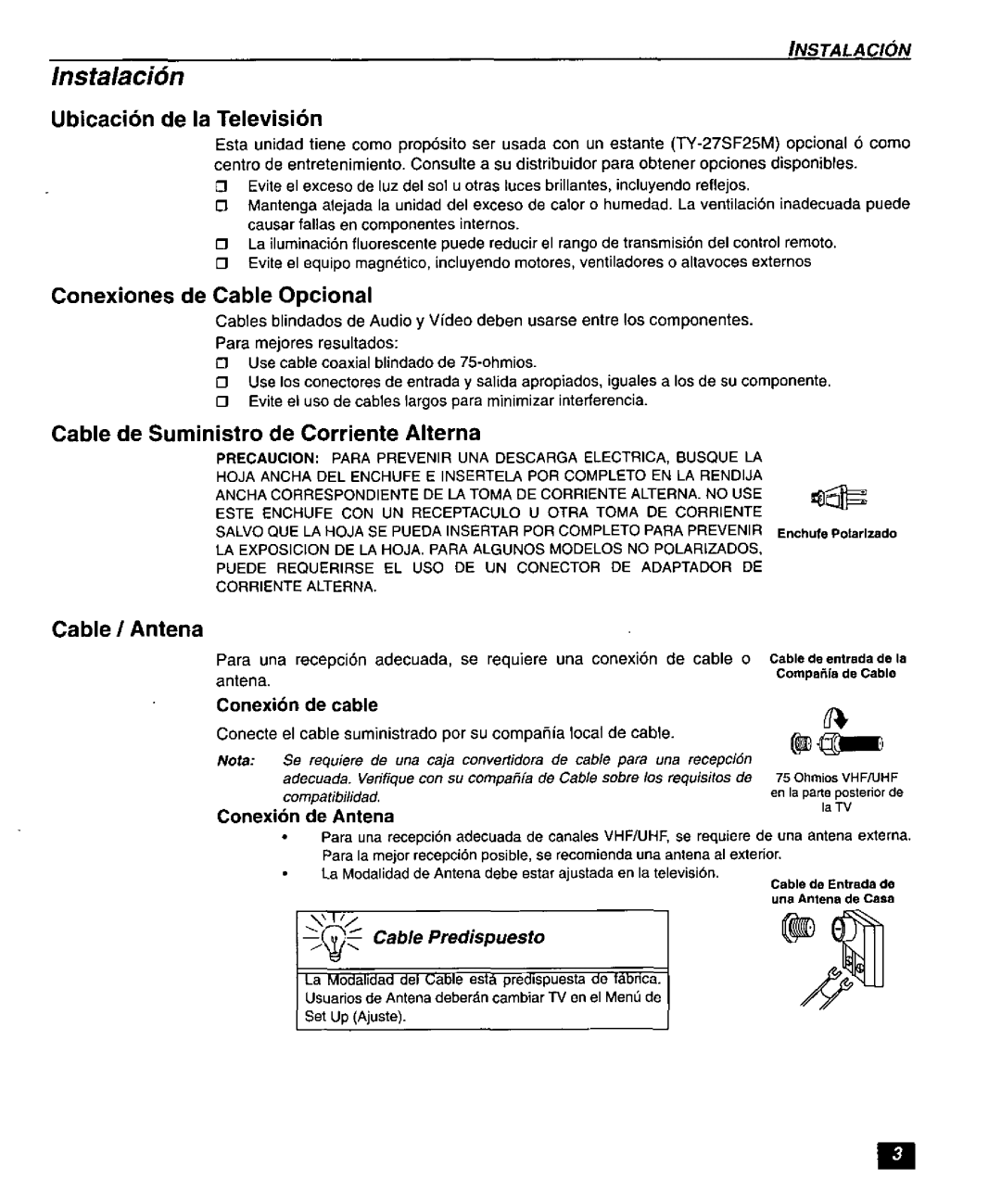 Panasonic CT-27SF26 manual 