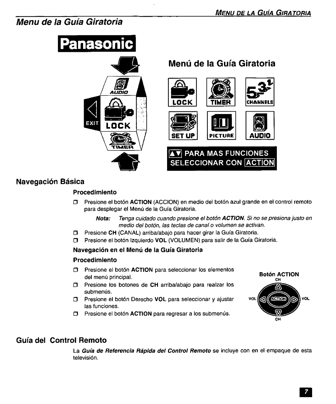 Panasonic CT-27SF26 manual 