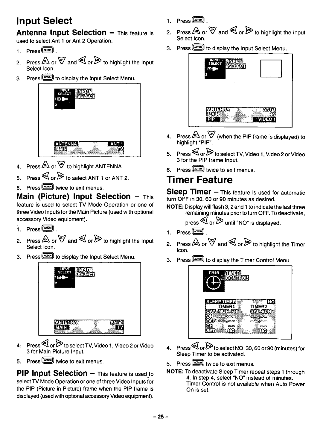 Panasonic CT-27SF34 manual 